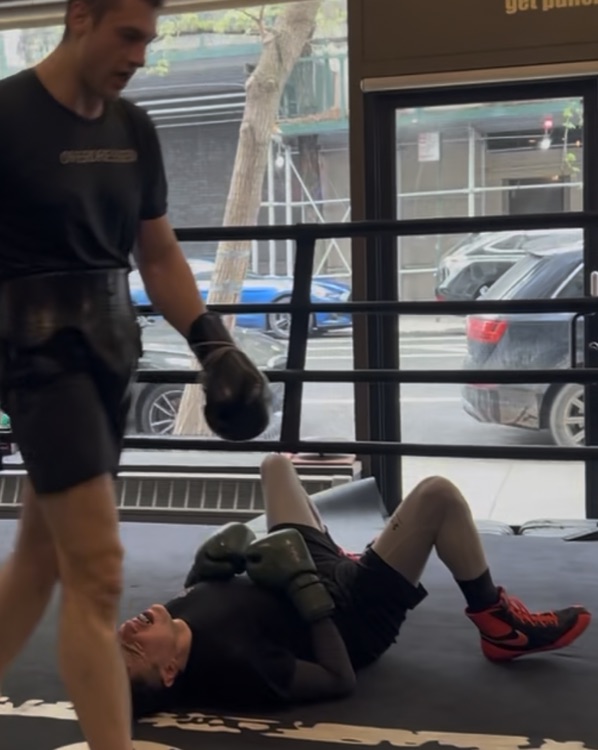 The prospective opponent downed during sparring